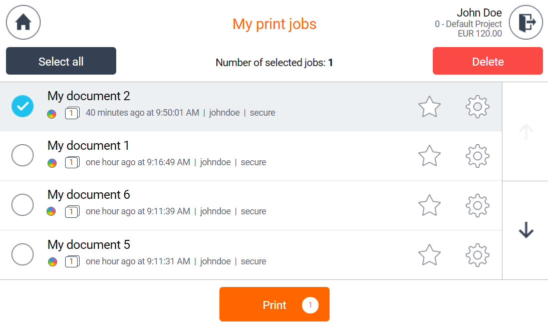 YSoft SAFEQ 6 Print Jobs 2