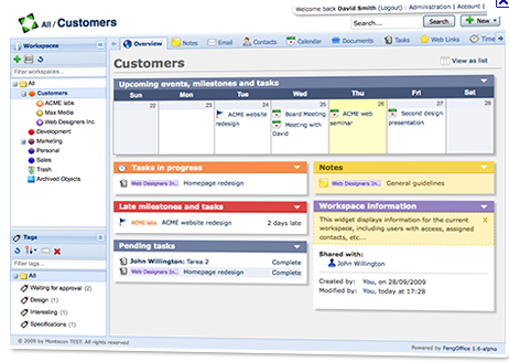 Feng Office screenshot: Project Management Software