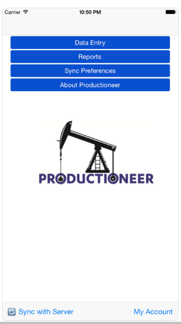 Productioneer Software - Productioneer: dashboard view screenshot