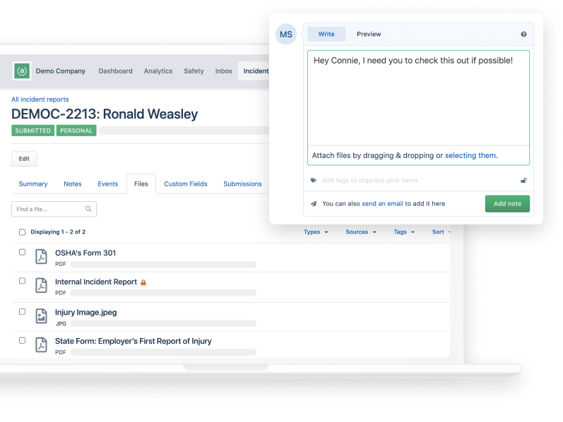 Aclaimant Software - Aclaimant - digital incident and claim files