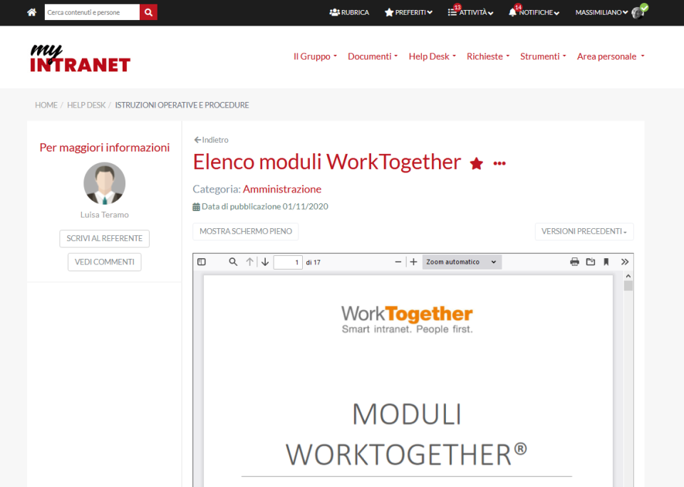 WorkTogether Software - Document viewer