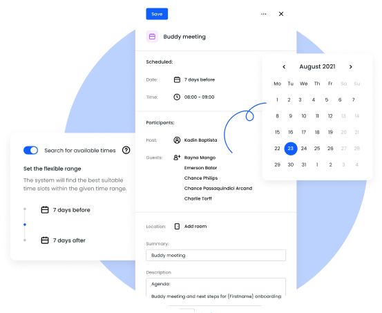 Introist screenshot: Introist calendar