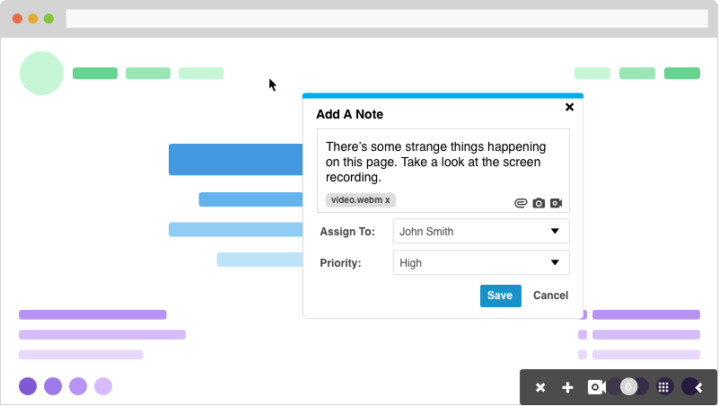 PageProofer screenshot: Leave feedback directly on websites