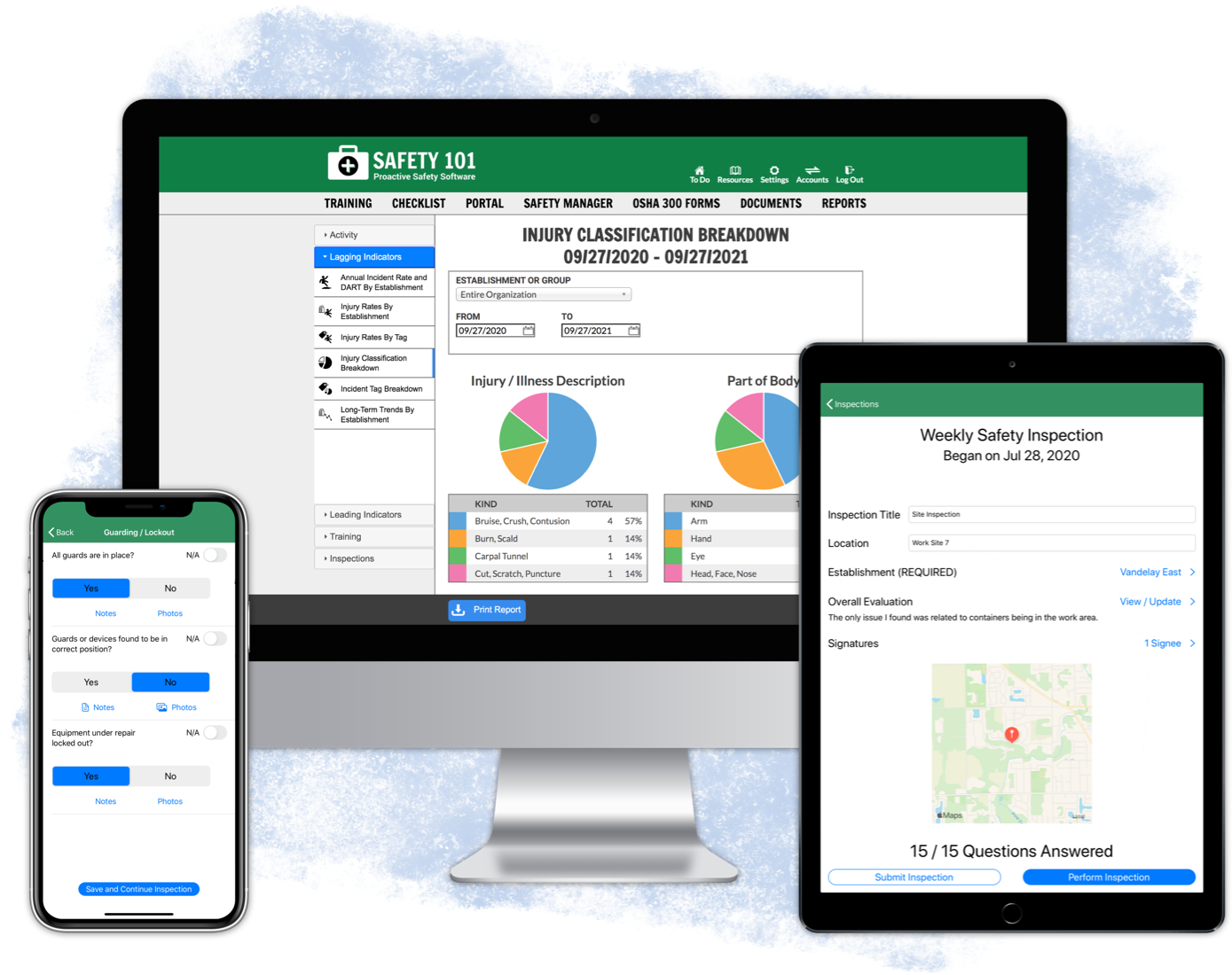 Safety 101 screenshot: Safety 101 is software for your safety program