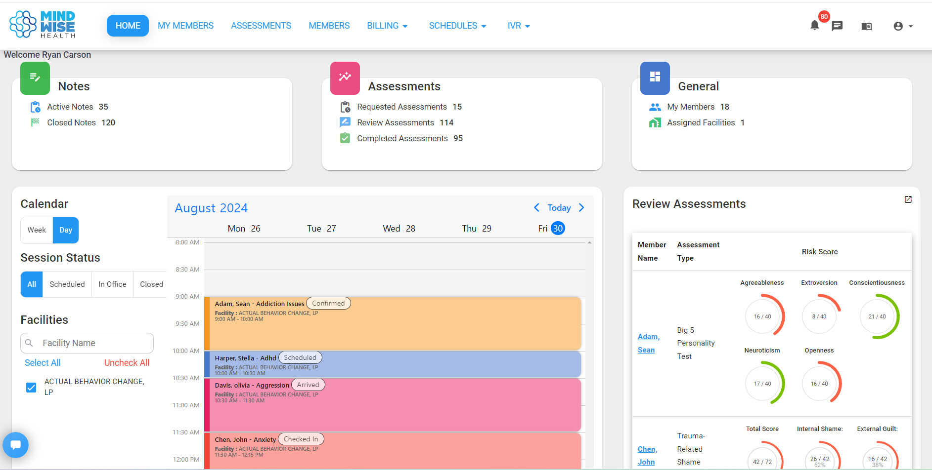 MindWise Health screenshot: MindWise Health home page
