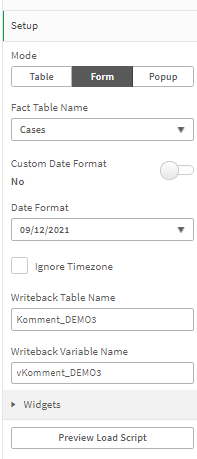 Use the intuitive setup menu to customize Komment to your needs