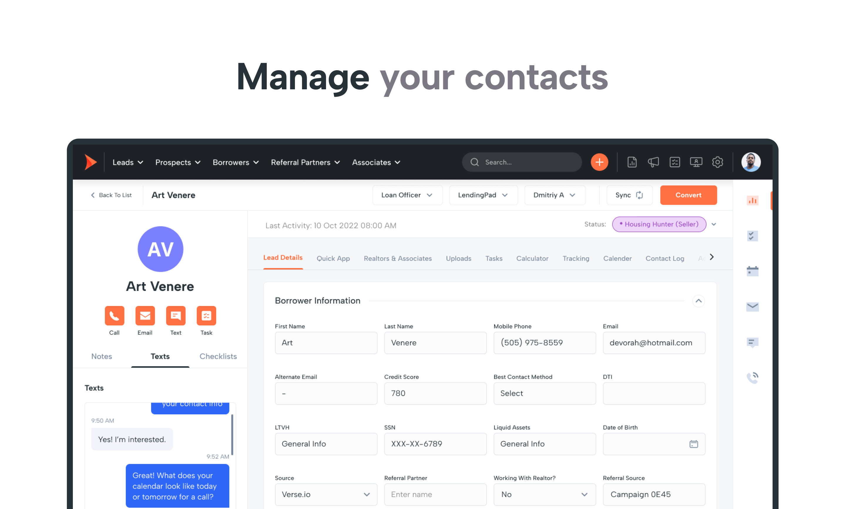 Contact Management