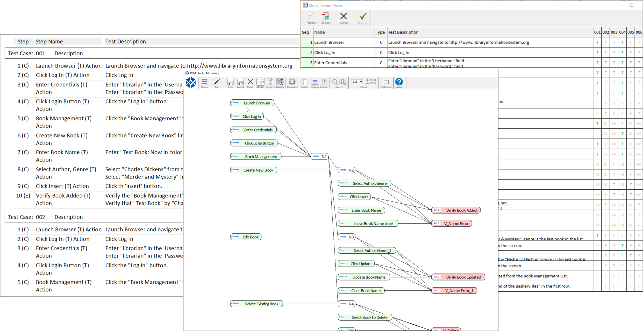 IQM Studio screenshot: IQM Modeling
