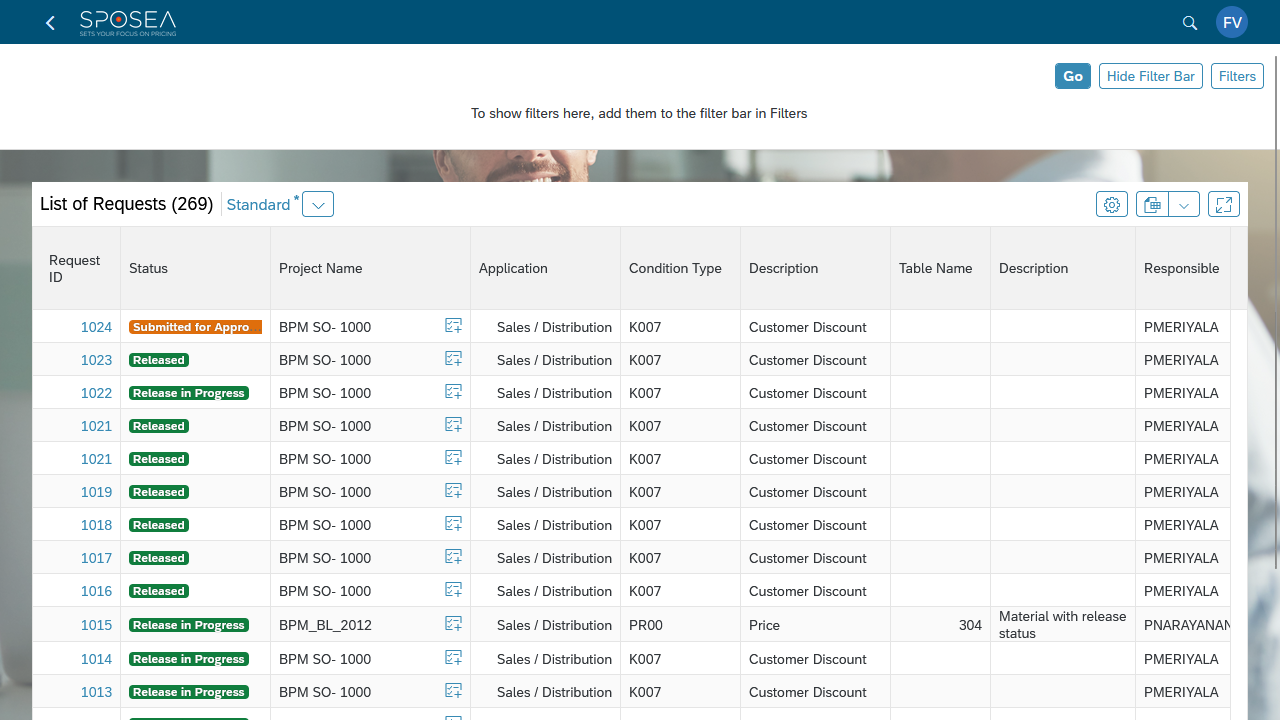 BrightPrice Suite screenshot: BrightPrice Foundation - Requests 