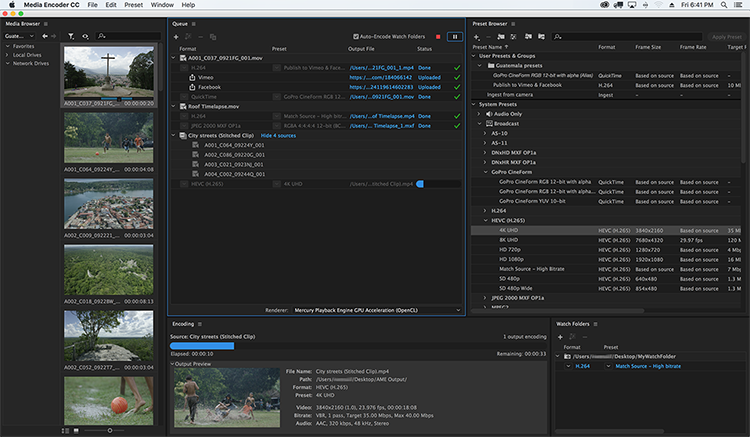 Media Encoder screenshot: Media Encoder