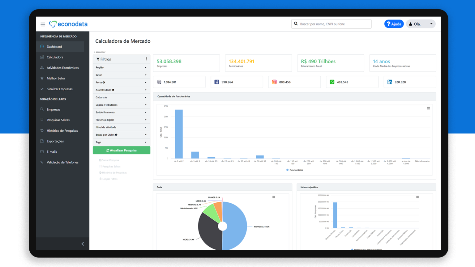 Econodata screenshot