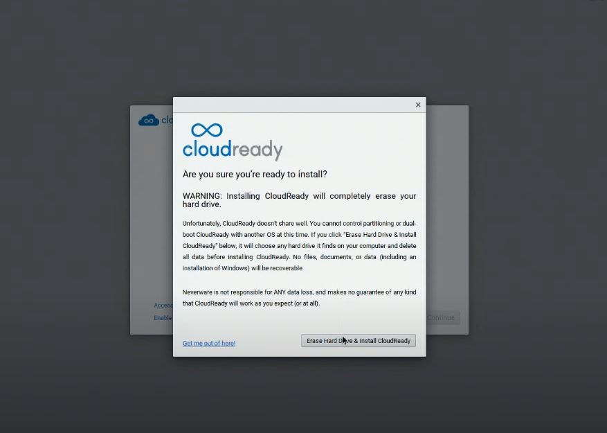 CloudReady installation