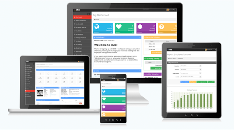 SMB screenshot: The cloud-based platform can be accessed anytime, anywhere, and from any device
