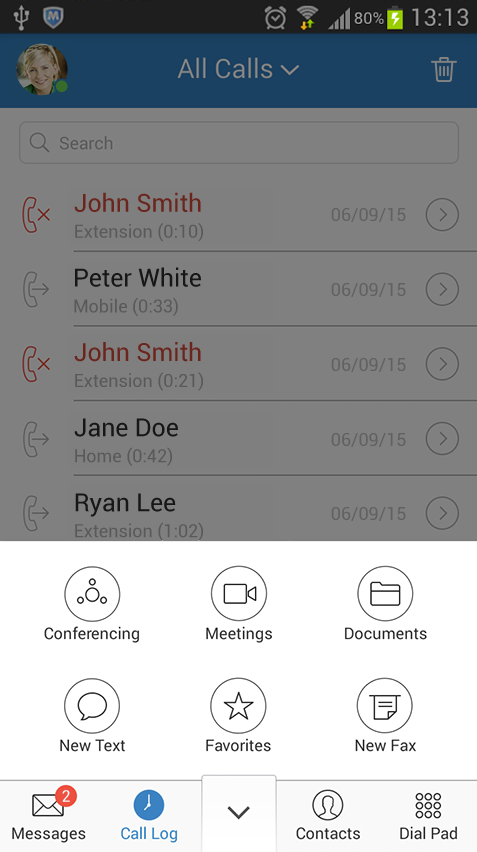 Collaboration tools include file sharing, video & audio conferencing, and more