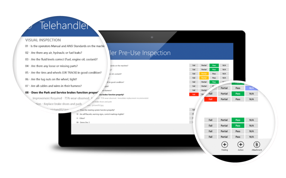 The application provides smart form capabilities