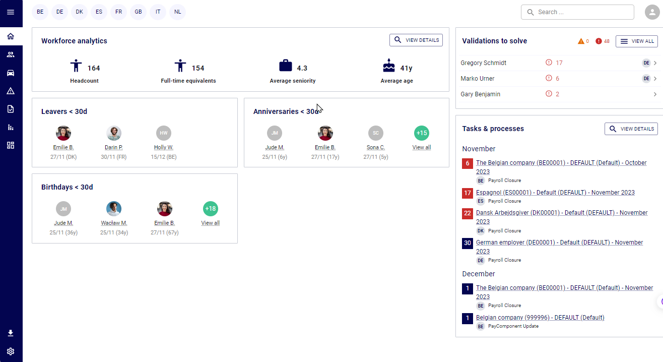 Paybix screenshot: Epix Home Dashboard