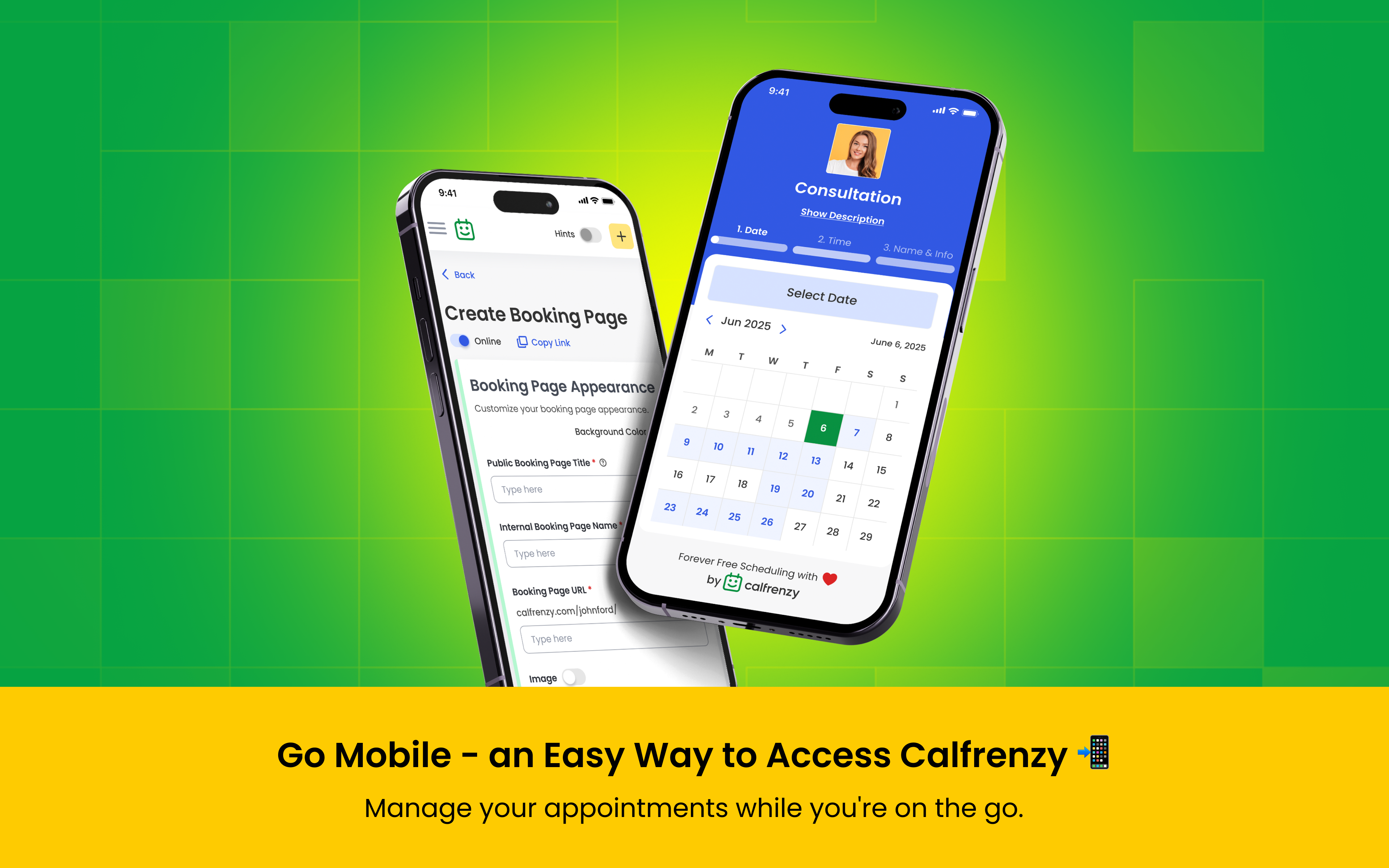 Calfrenzy Software - Manage bookings anywhere with Calfrenzy's user-friendly mobile interface. Keep appointments organized and accessible directly from your smartphone.