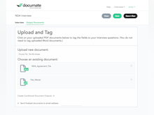 Documate Software - Create interview workflows and tag documents