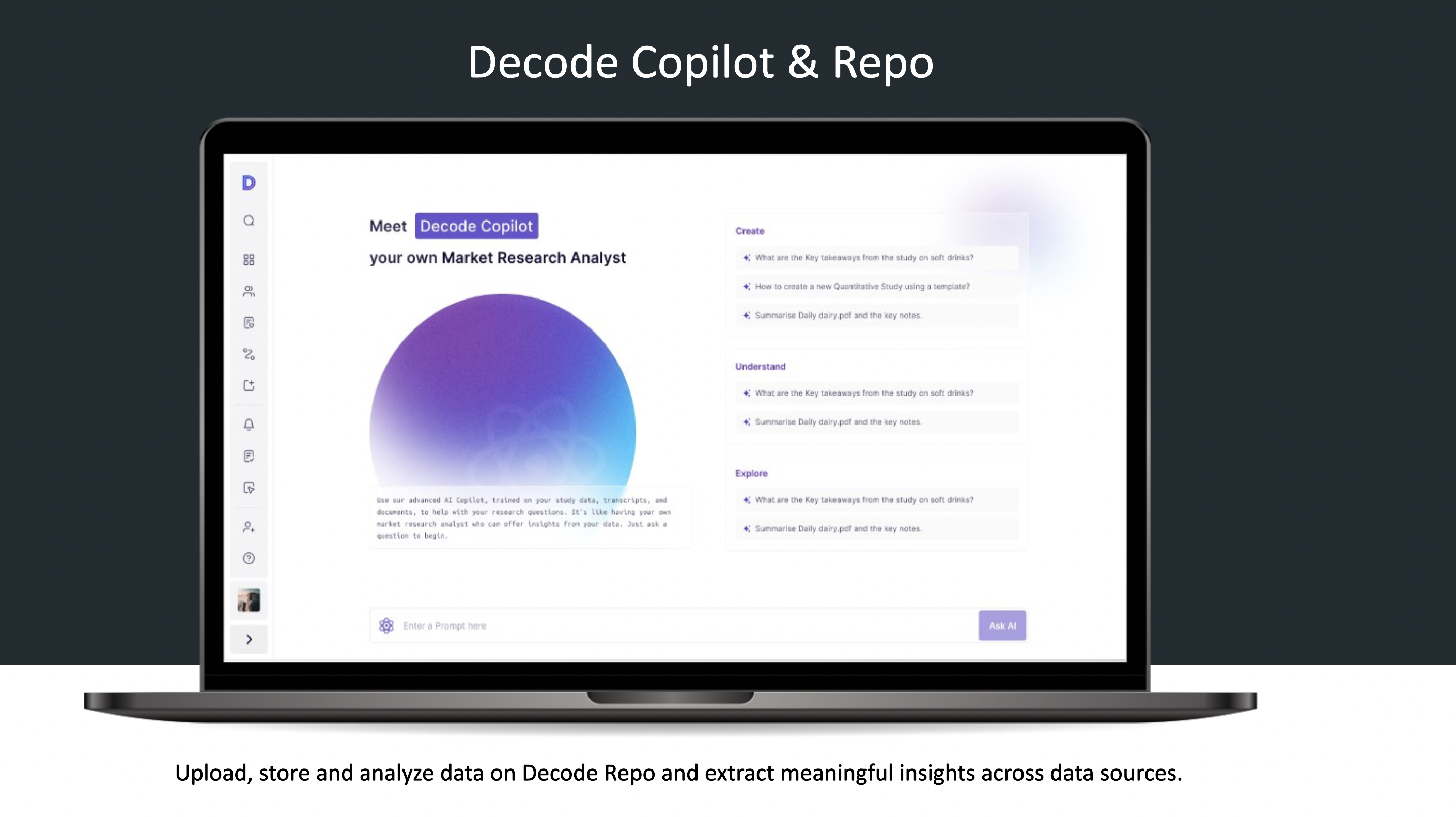 Decode Software - Upload, store and analyze data on Decode Repo and extract meaningful insights across data sources.​