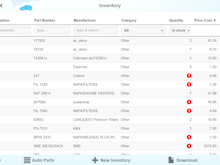 AutoRepair Cloud Software - AutoRepair Cloud inventory