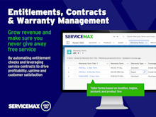 ServiceMax Software - By automating service entitlements with Asset 360, you can prevent service revenue losses caused by work that should have been charged for. Your service teams can instantly see the service coverage for every asset and respond quickly to customer requests.