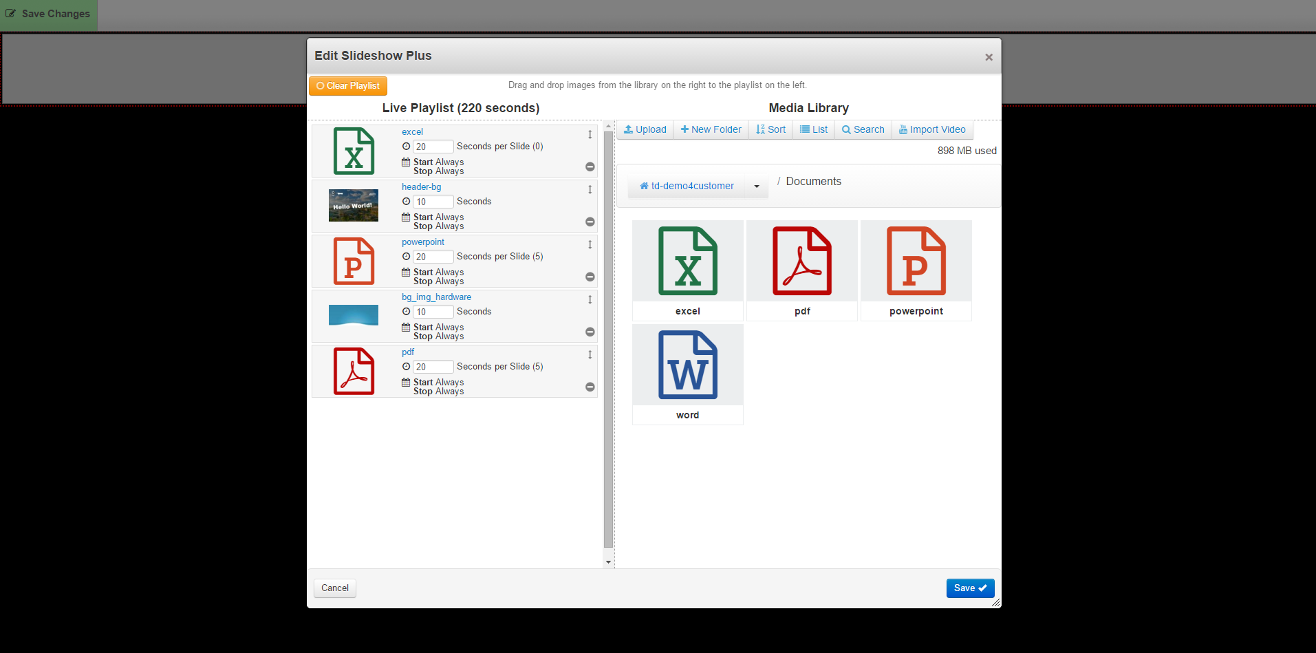 File import and export