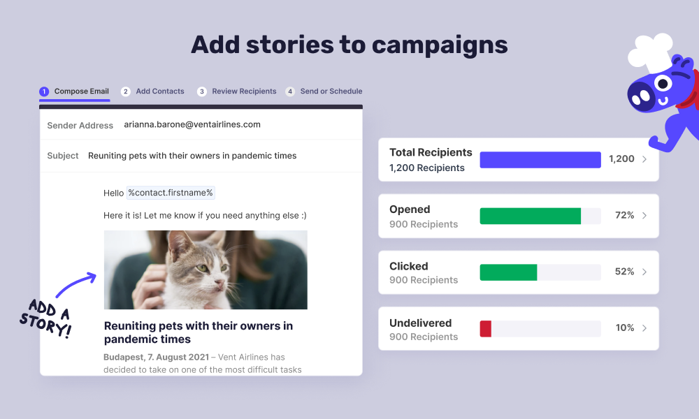 Prezly Software - Distribute your rich-media stories through targeted email campaigns that stay out of spam.