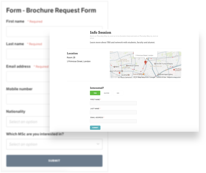 Capture leads from multiple sources (both online and offline) and collect insightful data to identify the right prospects