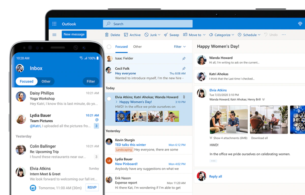 is the microsoft outlook app free