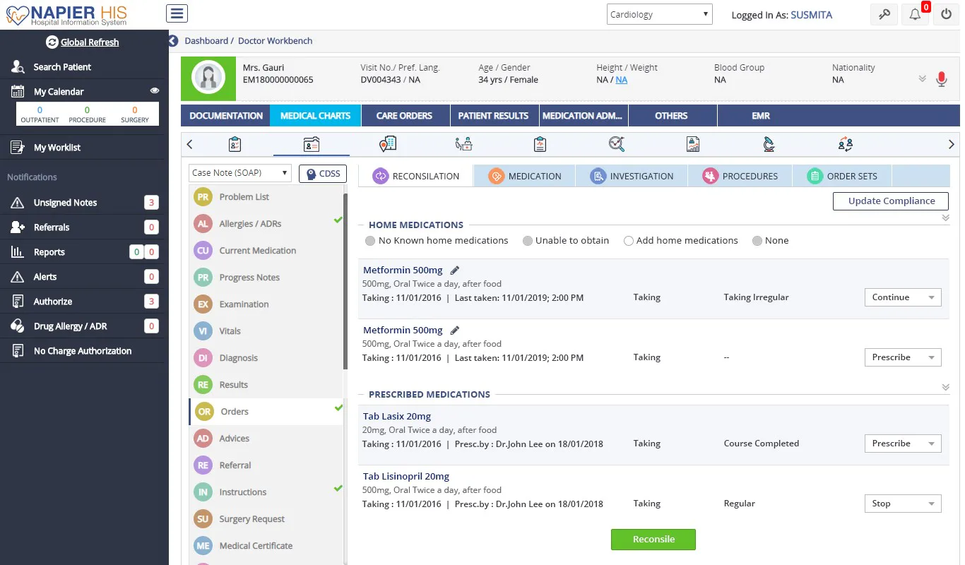 Napier Software Napier Hospital Information System Price, Features, Reviews & Ratings ...