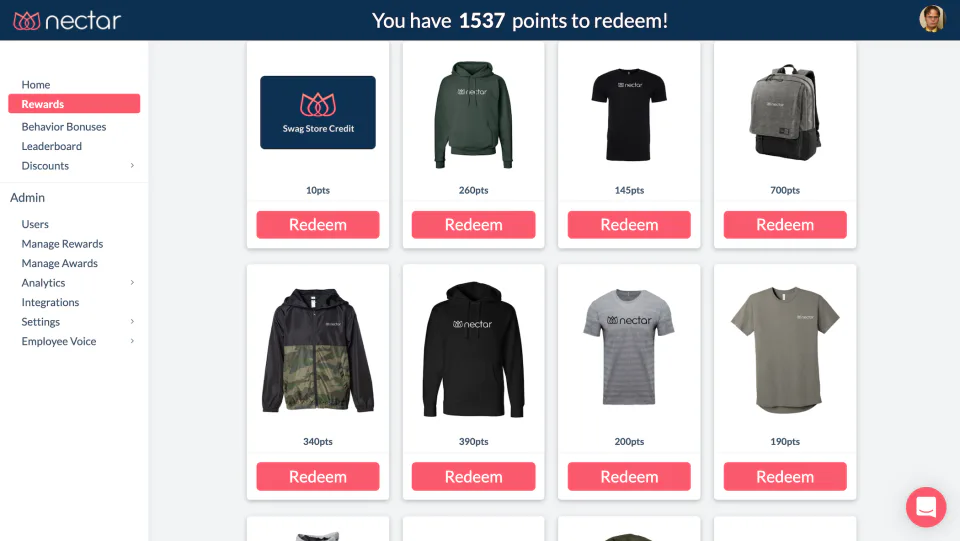 On-demand swag storefront