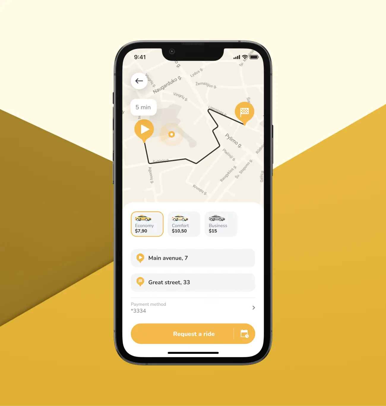 Ride-hailing/taxi app