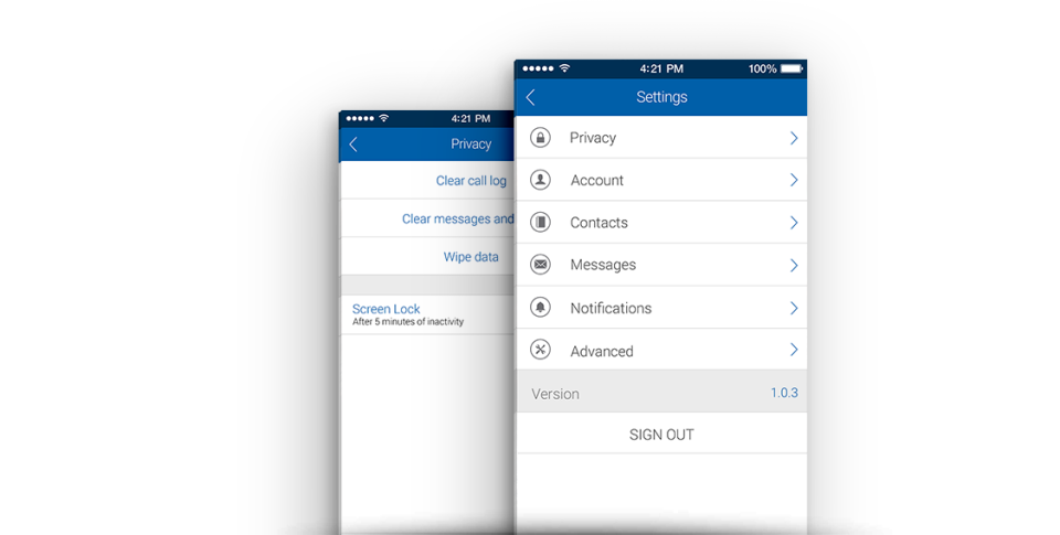 Biocoded screenshot: Biocoded chat settings