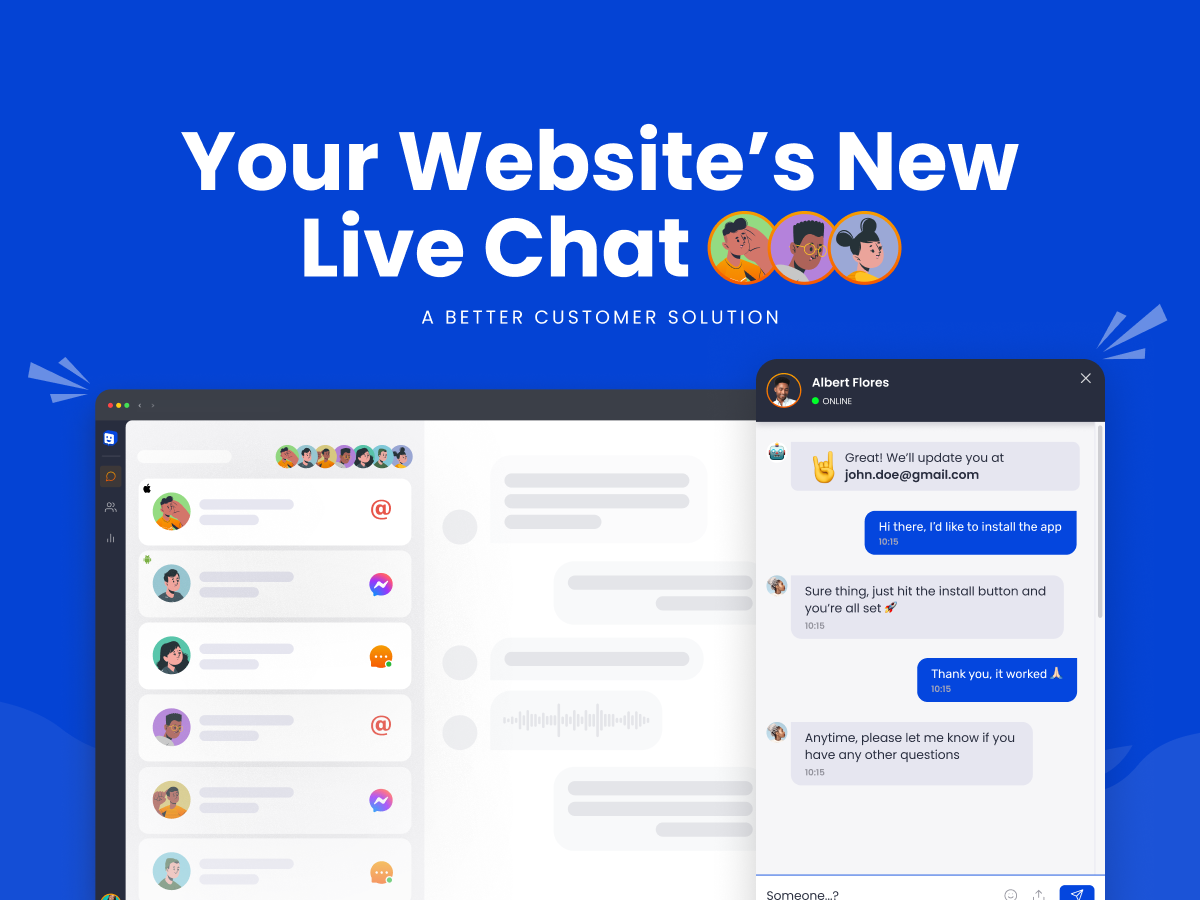 Your website's new live chat