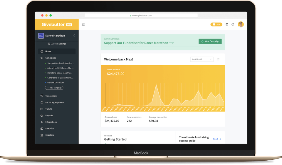 Givebutter Software - Track, manage, grow