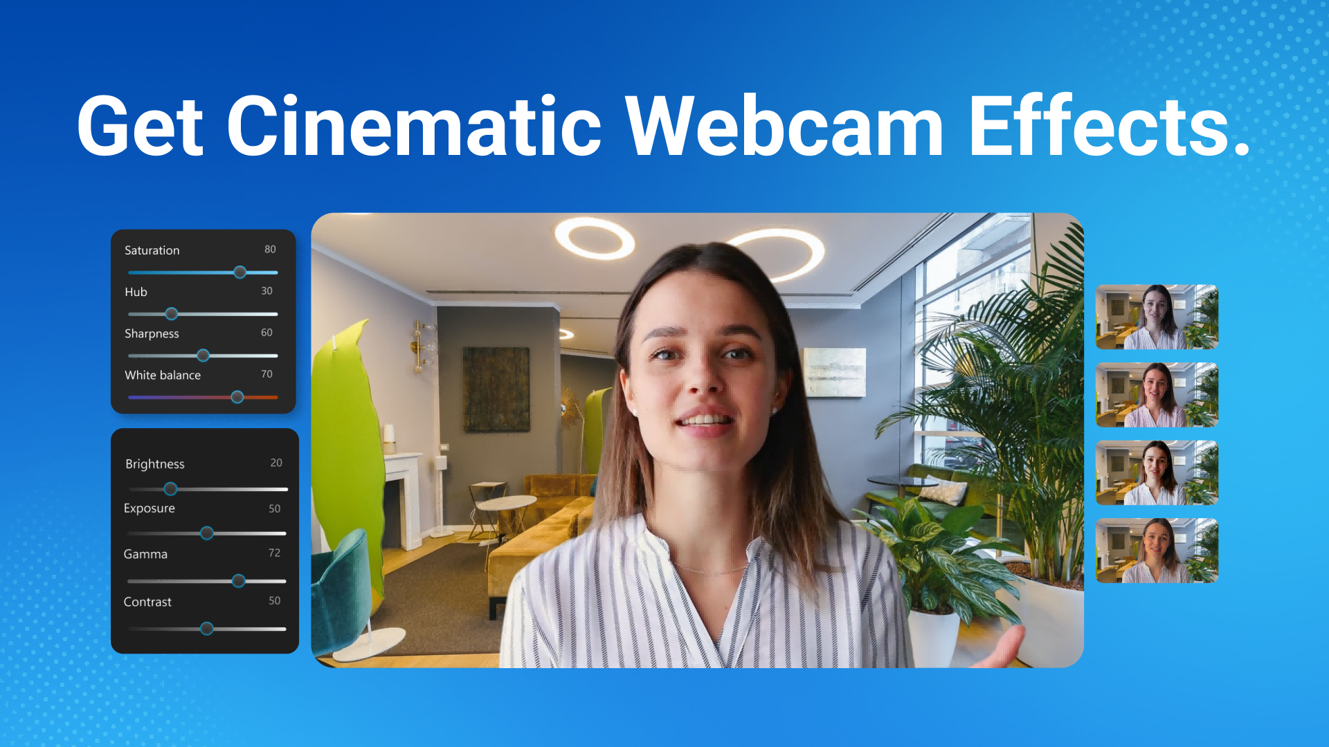 FineCam - Get Cinematic Webcam Effects.