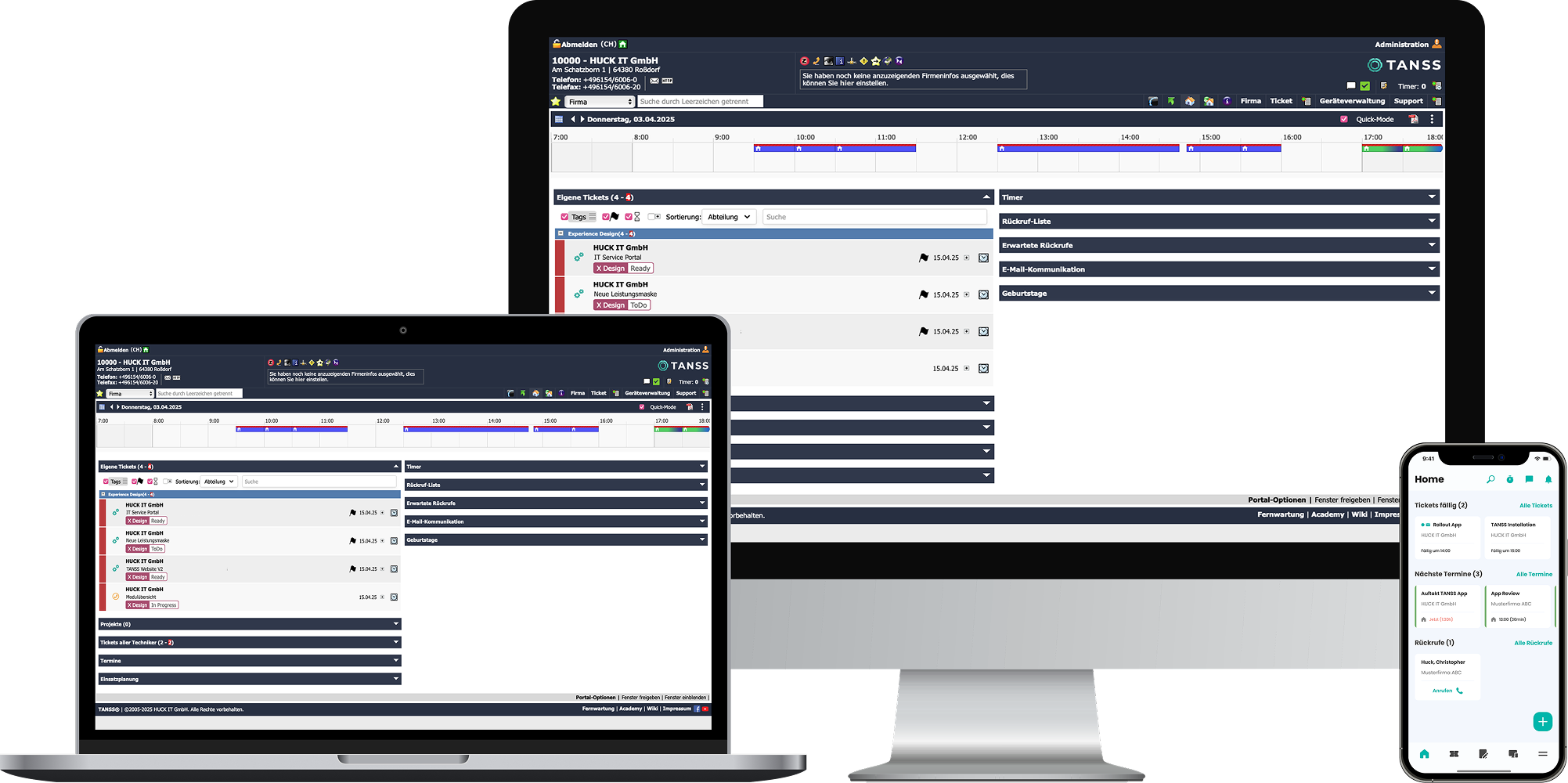 TANSS screenshot: TANSS Mockup