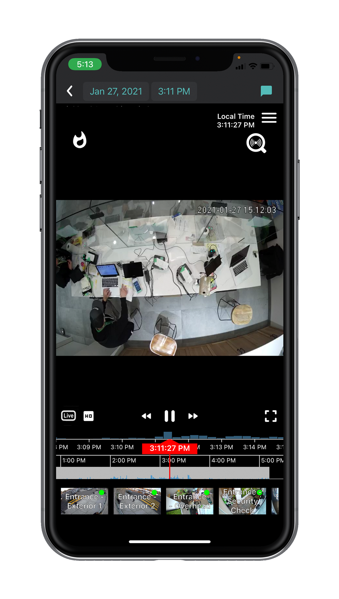Solink screenshot: Solink Camera Restaurant