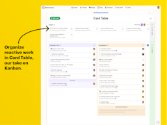Basecamp Software - Card Table is perfect for reactive work. Cards move through different columns as tasks change stages. Assign teammates, write comments, and even place cards on hold if you need to work on something else. - thumbnail