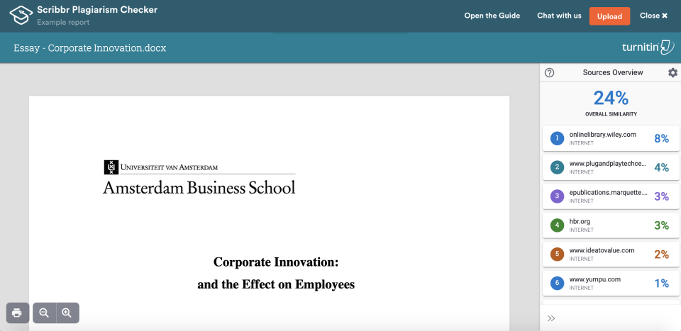 Scribbr Plagiarism Checker