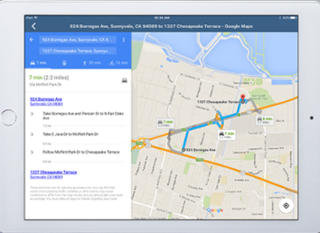 Mobileforce FSM screenshot: Mobileforce FSM route optimization