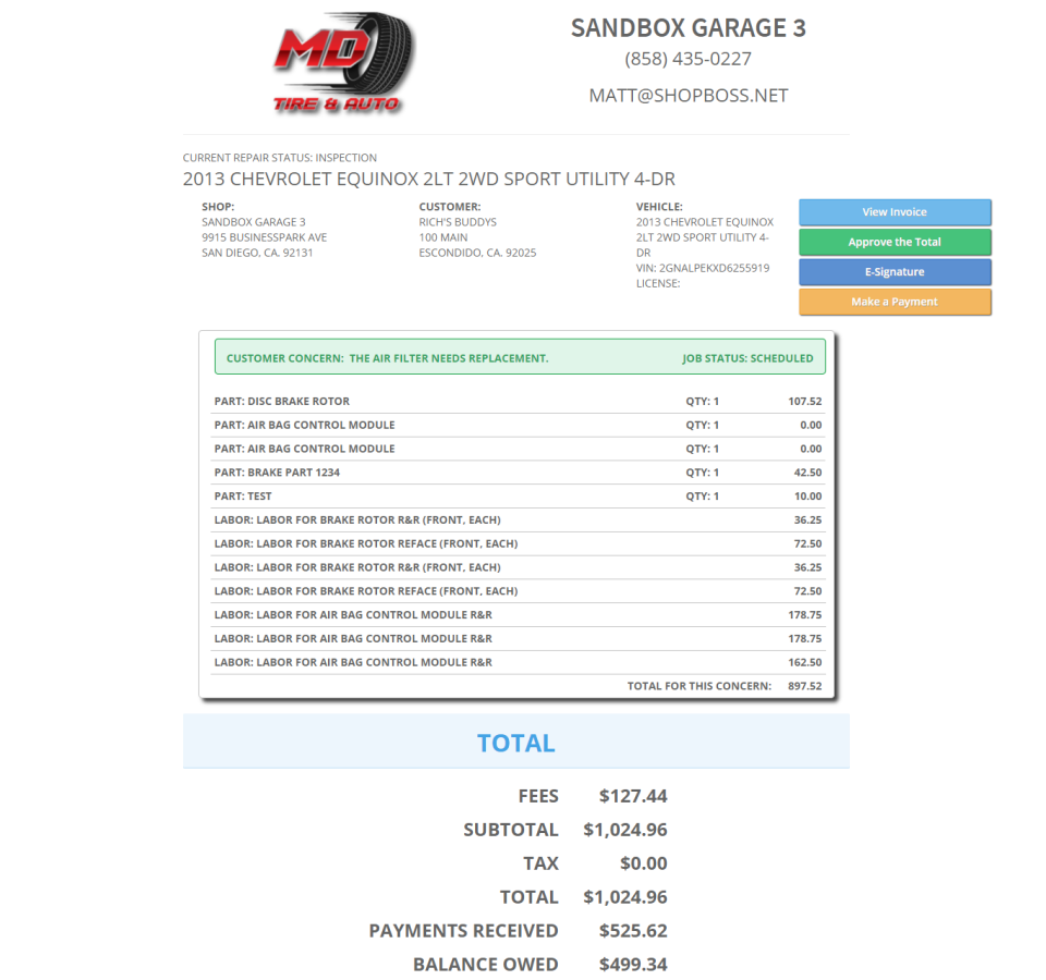 Shop Boss Software - 3