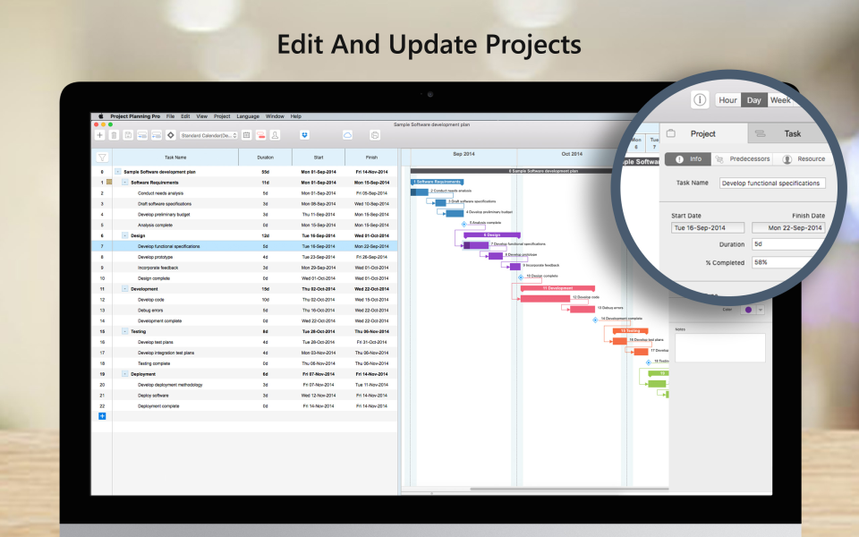Project Planning Pro update project
