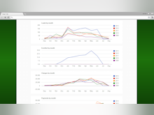 CampSite Software - With CampSite’s lead tracking, management and analytics tools, users can view the number of leads received for each month compared to previous years.