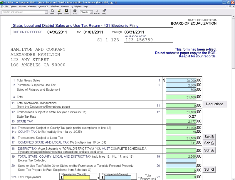 cfs tax software order form