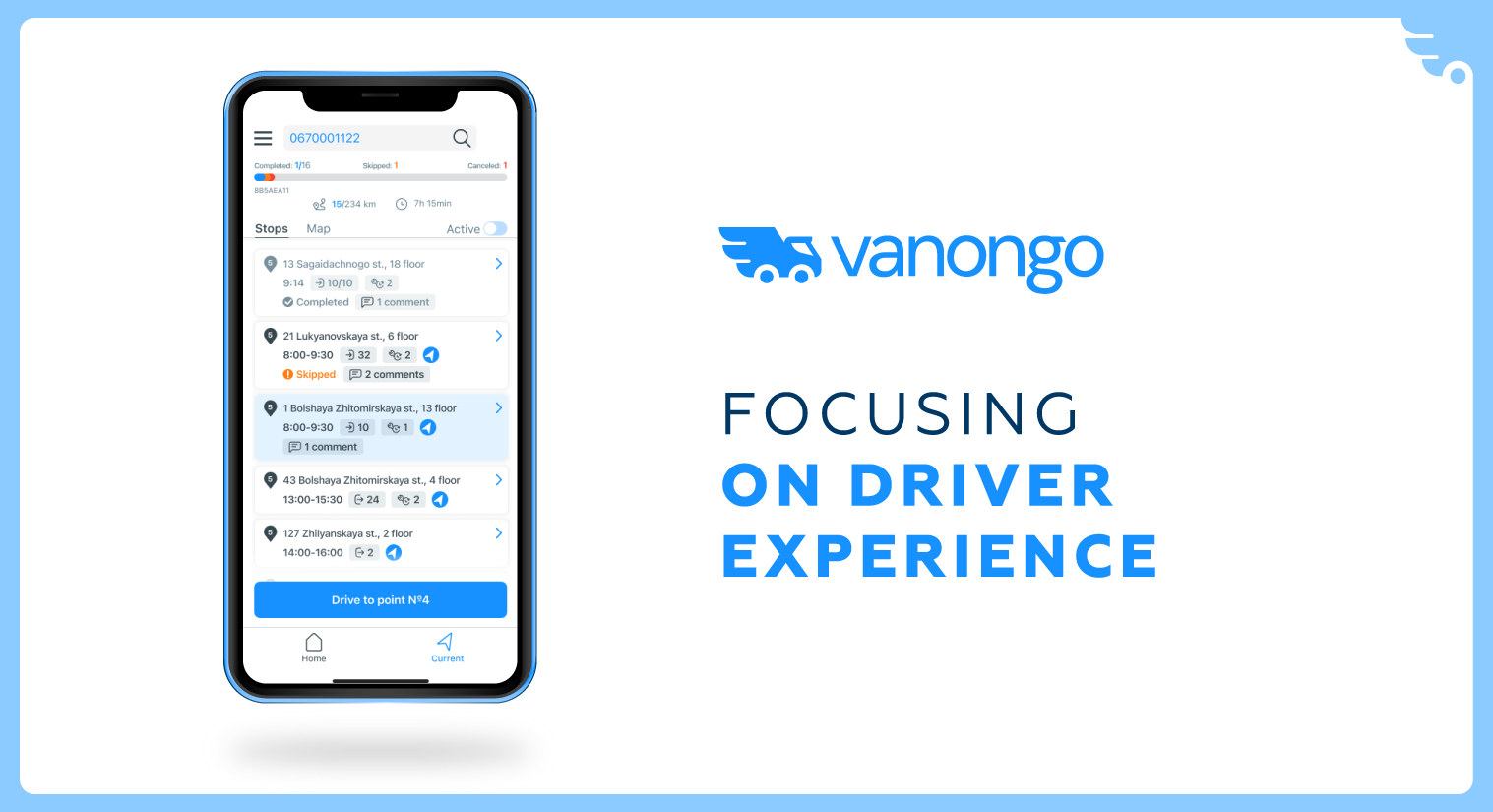 Maximize delivery efficiency with VanOnGo's cutting-edge route optimization technology. Using AI and machine learning, VanOnGo calculates and optimizes routes based on multiple factors such as time, location, and capacity for optimal results.