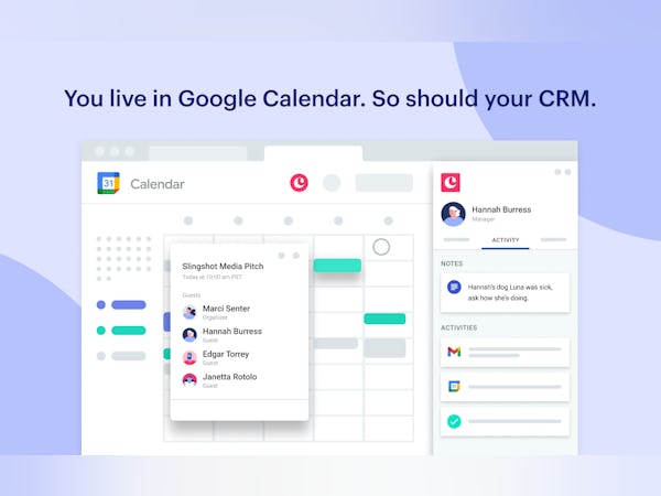 Copper Software - Integration with your Google Calendar delivers important context before every meeting