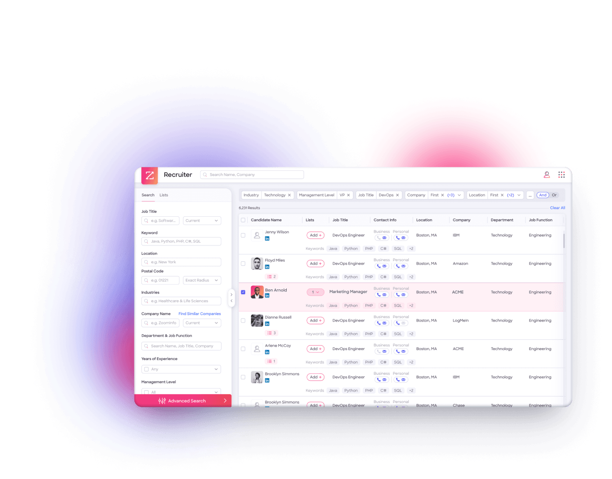 ZoomInfo TalentOS Software - 3