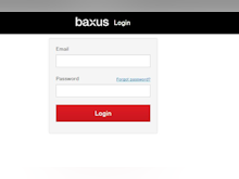 baxus Software - Baxus login page