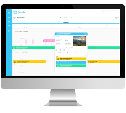 CrossCap Marketing Calendar screenshot: Manage the entire team’s calendars in a single marketing calendar platform